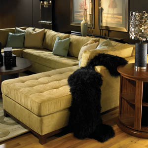 This "Oscar" sofa from Candice Olson for Norwalk Furniture shows the 